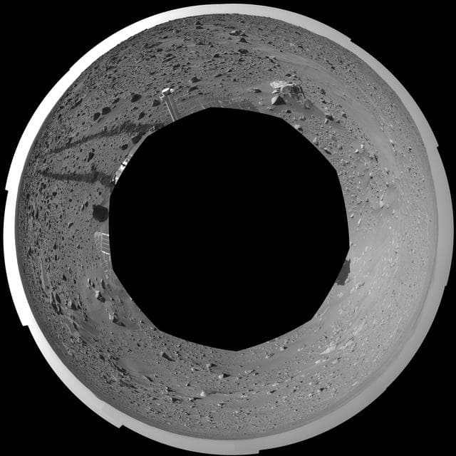 NASA image: Spirit View on Sol 93 polar