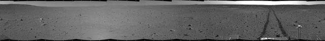 NASA image: Spirit View on Sol 100 cylindrical
