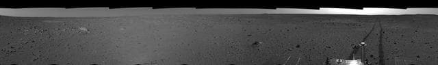 NASA image: Spirit View on Sol 101 right eye