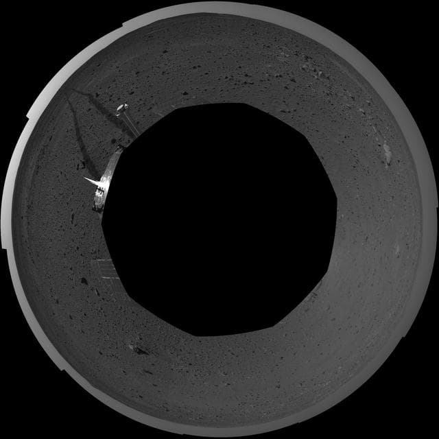NASA image: Spirit View on Sol 101 polar