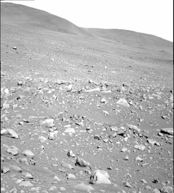 NASA image: Spirit Moves in on Columbia Hills
