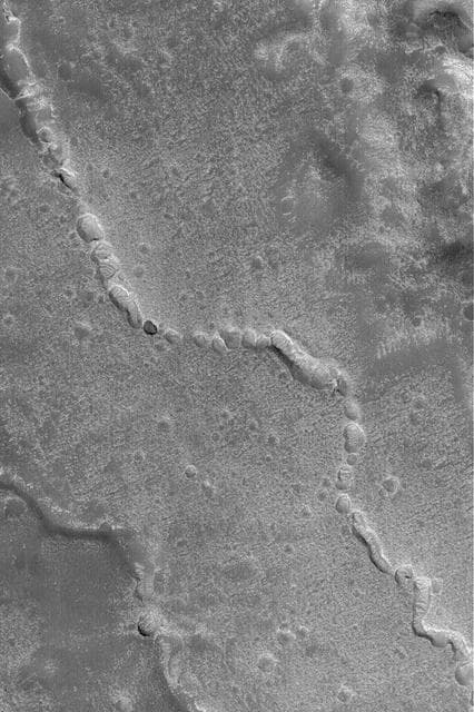 NASA image: Collapsed Subsurface Channel