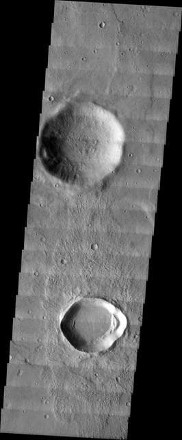 NASA image: MSIP: Gullies in Craters in Noachis Terra