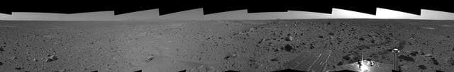 NASA image: Spirit View on Sol 107 right eye