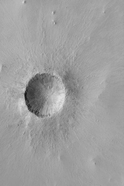 NASA image: Small, Bouldery Crater