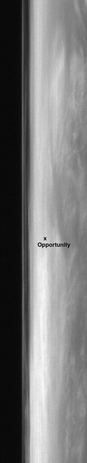 NASA image: Clouds over Opportunity Site