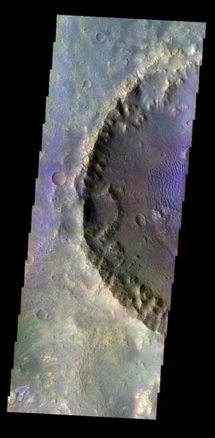 NASA image: Dune-filled Crater in Color