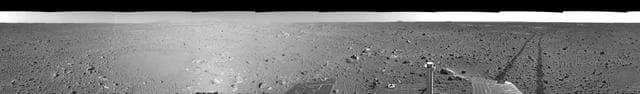 NASA image: Spirit View on Sol 123 right eye