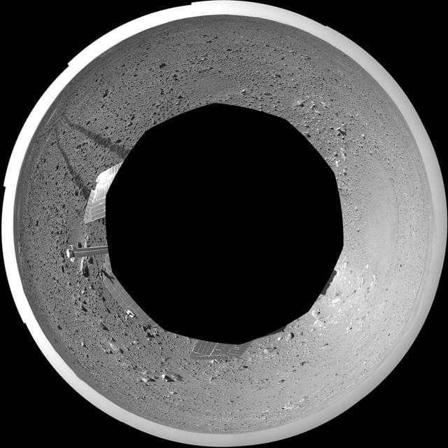 NASA image: Spirit View on Sol 123 polar