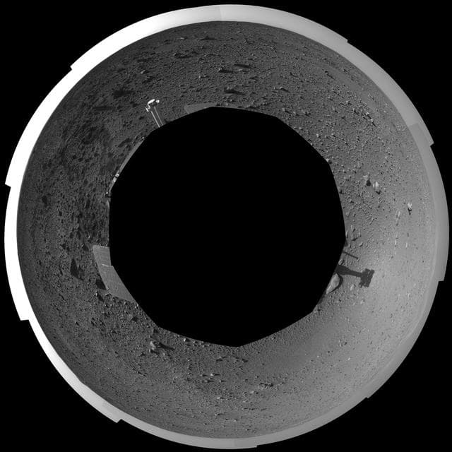 NASA image: Spirit View on Sol 124 polar