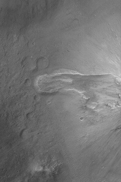 NASA image: Landslide in Aureum Chaos