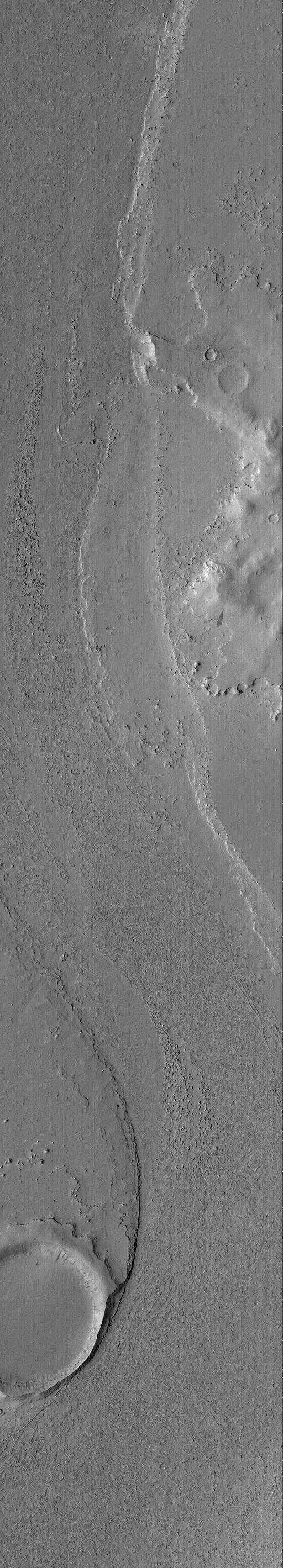 NASA image: Marte Vallis Channel