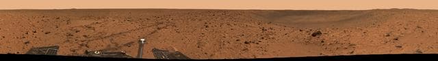 NASA image: Bonneville Crater Panorama
