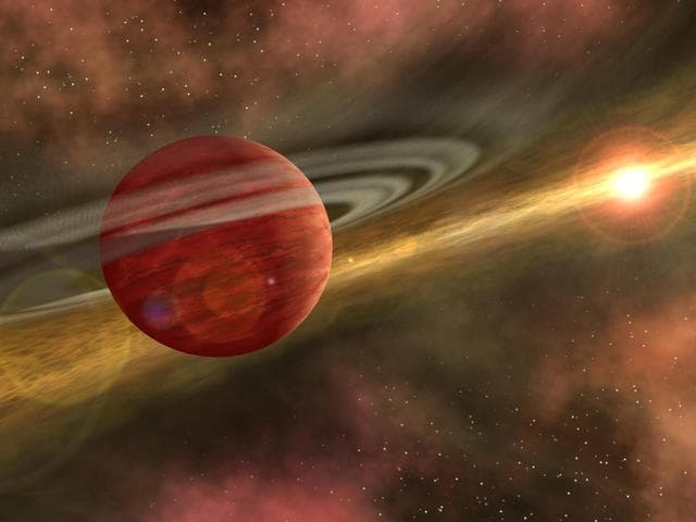 NASA image: Out of the Dust, A Planet is Born  Artist Concept