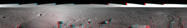 NASA image: Spirit View on Sol 142 3-D