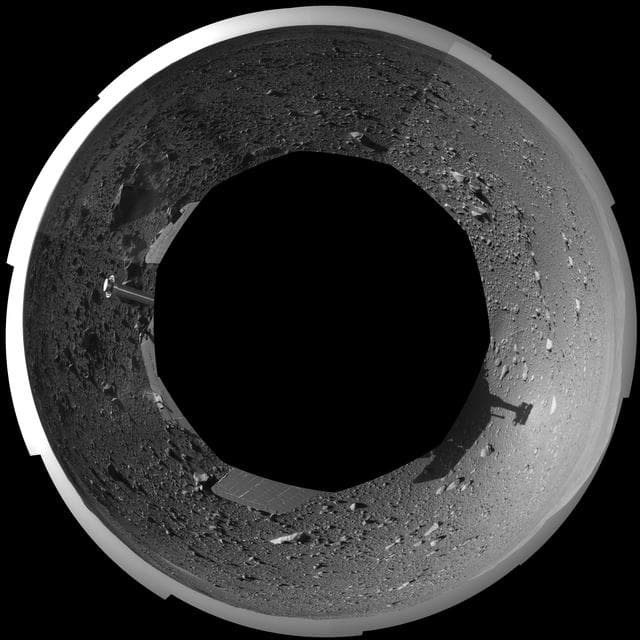 NASA image: Spirit View on Sol 147 Polar