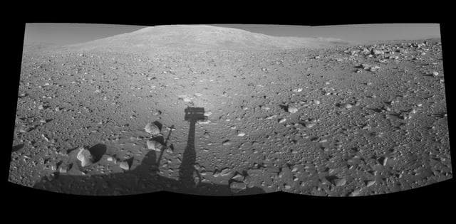 NASA image: Spirit Shadow, Sol 153 Right Eye