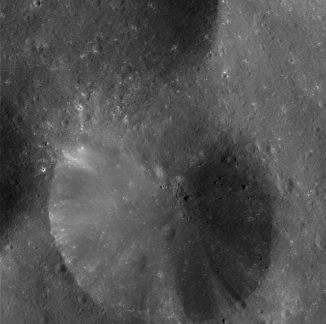 NASA image: Crater Close-up on Phoebe