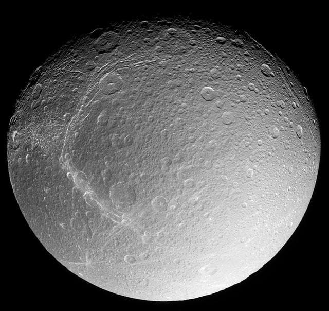 NASA image: Dione Surprise