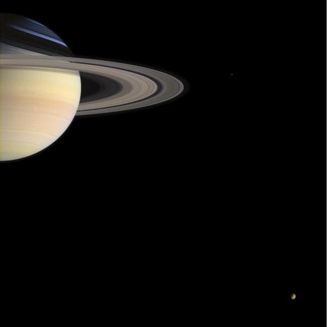 NASA image: Cassini Holiday Greetings