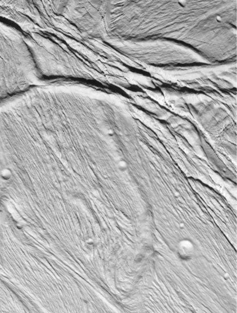 NASA image: Cassini Views Enceladus Up-Close