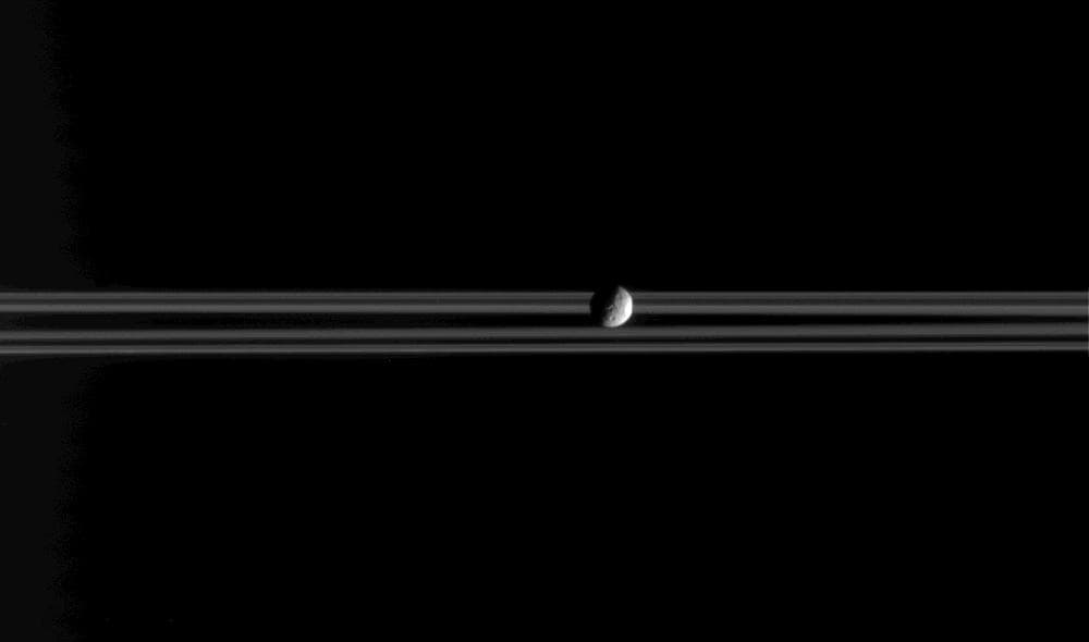 NASA image: Mimas On the Move