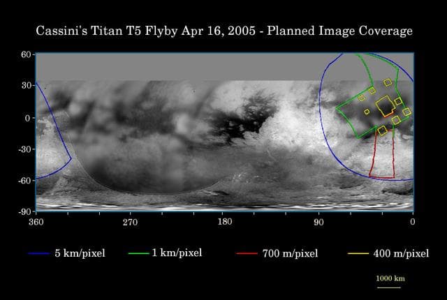 NASA image: Cassini April 16 Flyby of Titan
