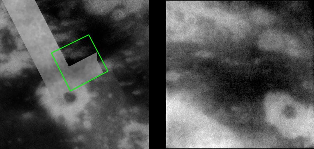 NASA image: Dark Spots on Titan