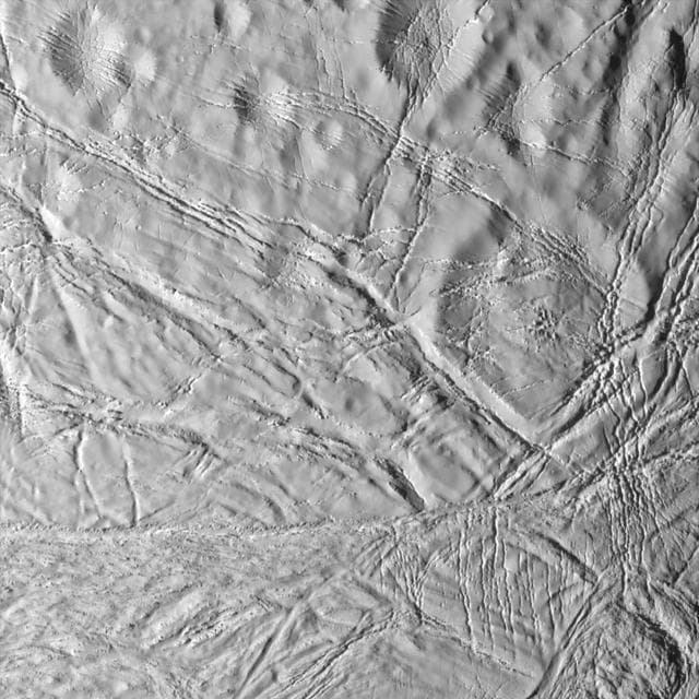 NASA image: Craters and Cracks