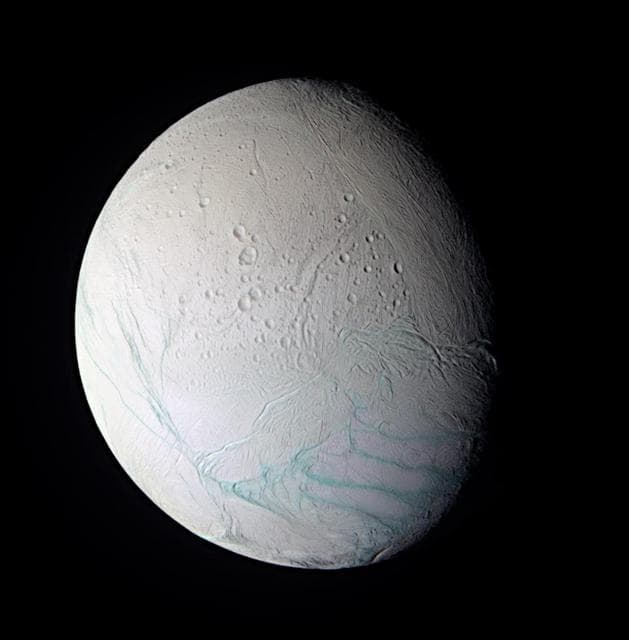 NASA image: Enceladus In False Color