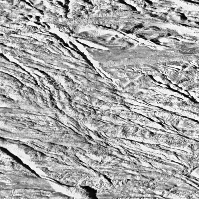 NASA image: Boulder-Strewn Surface -- Wide Angle Camera View