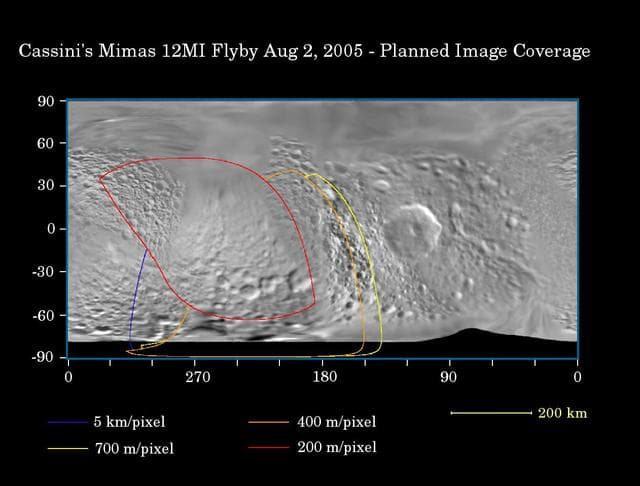 NASA image: Mimas: Closer Than Ever Before