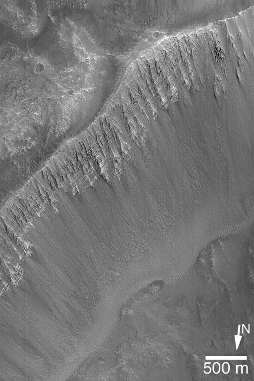 NASA image: Light-toned Layers in Kasei