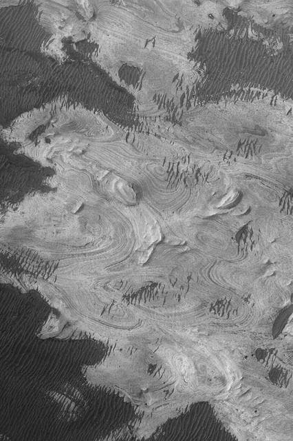 NASA image: Layered Rocks In Melas