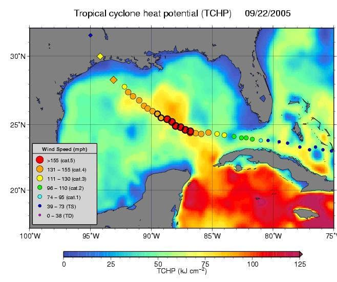 NASA image: NASA Data Helps Track Heat Potential Fueling Rita