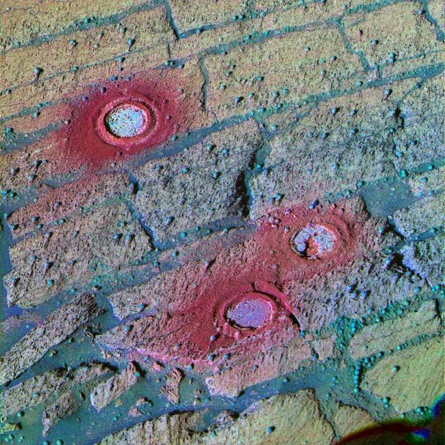 NASA image: Three Fresh Exposures, Stretched Color