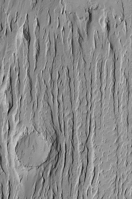 NASA image: Exposed Crater