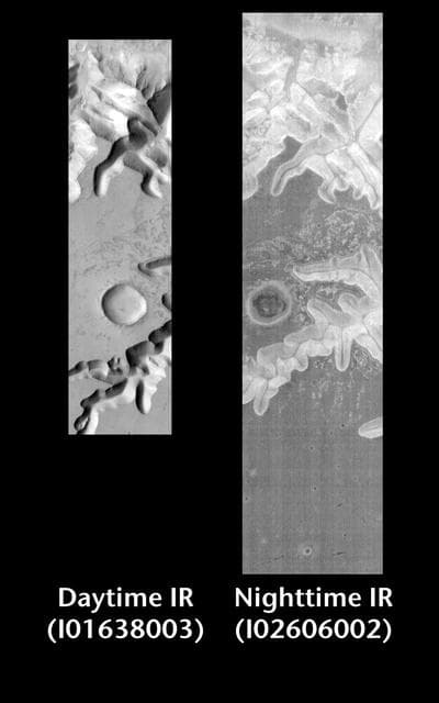 NASA image: Ius Chasma by Day and Night