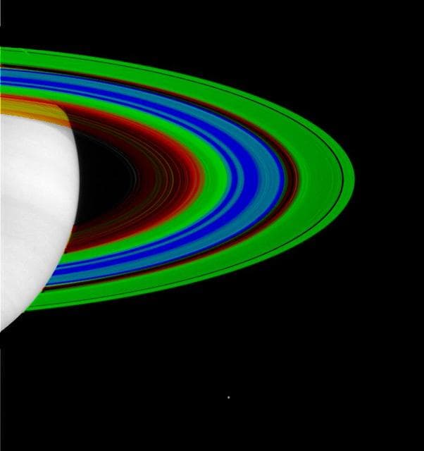 NASA image: Saturn Rings, Cold and Colder