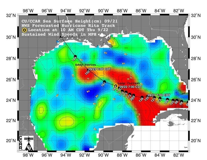 NASA image: Rita Roars Through a Warm Gulf September 22, 2005