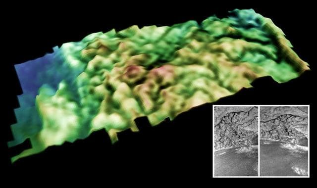 NASA image: Bright Highlands and Dark Plains