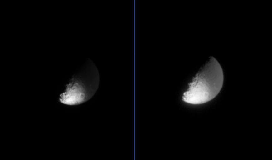 NASA image: Iapetus: Light and Dark