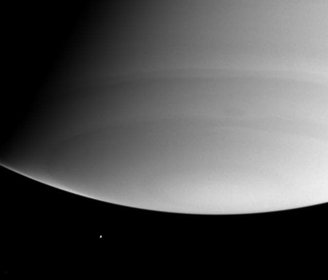 NASA image: Ultraviolet Enceladus