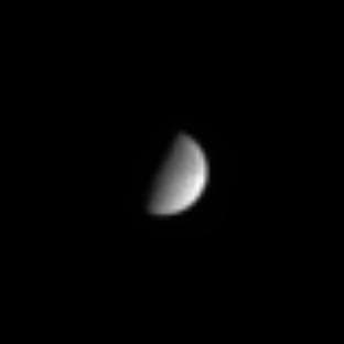 NASA image: Tethys Magnified