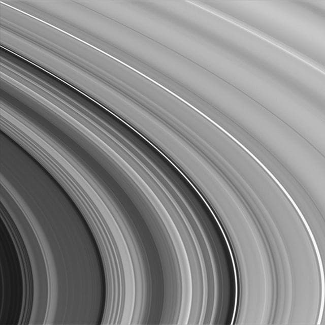 NASA image: Intricate C Ring Details