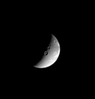 NASA image: Craters 'Twixt Day and Night