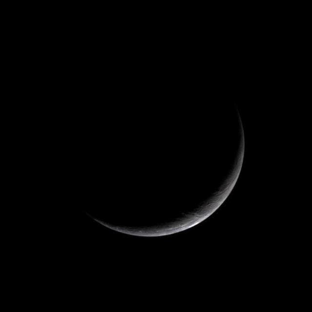 NASA image: Bright Moon in Darkness