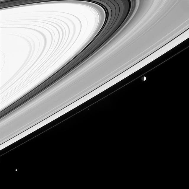 NASA image: String of Moons?