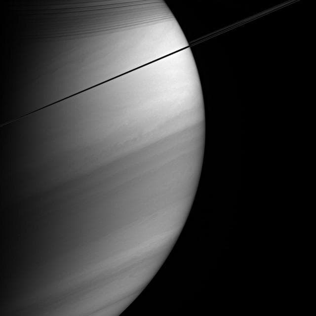 NASA image: Southern Face of Saturn
