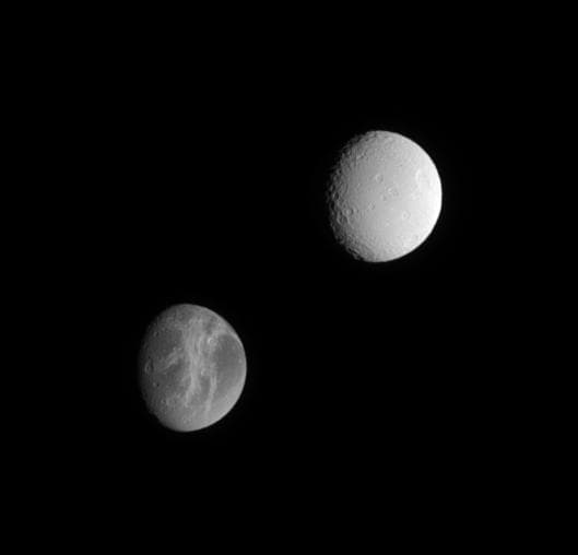 NASA image: Sister Moons